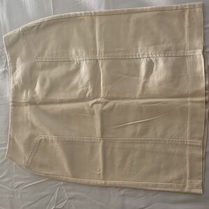 Darjoni Khaki Cotton Pencil Skirt